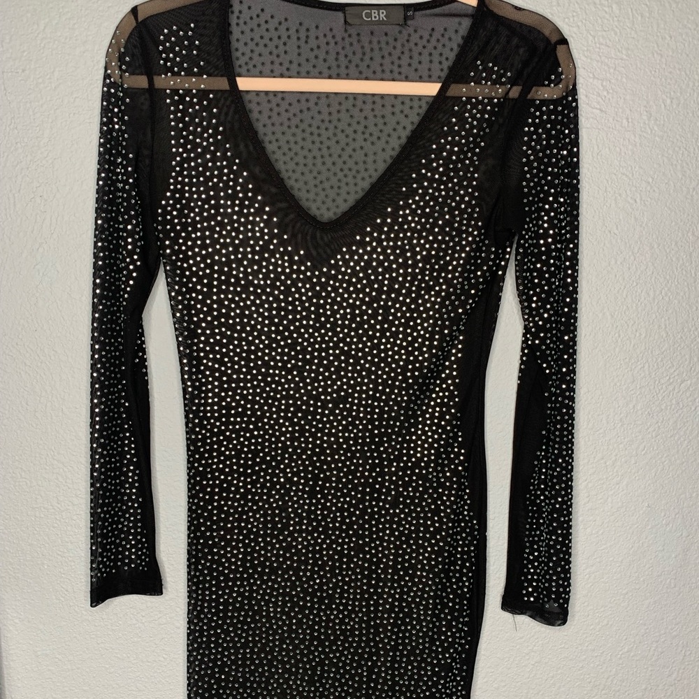 Diamond mesh dress